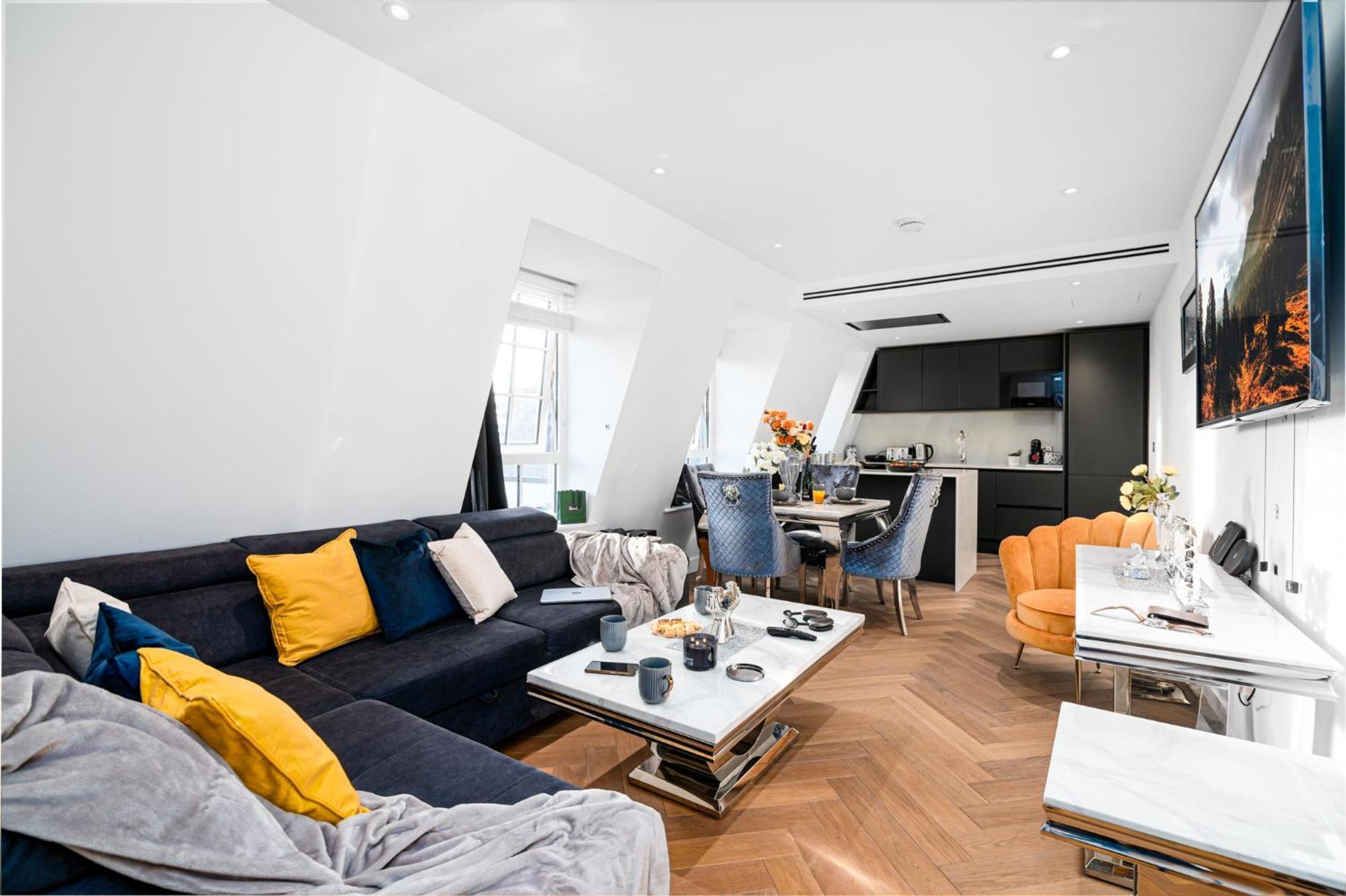 Stunning 1-Bedroom Penthouse In Marble Arch 72 Londres Exterior foto