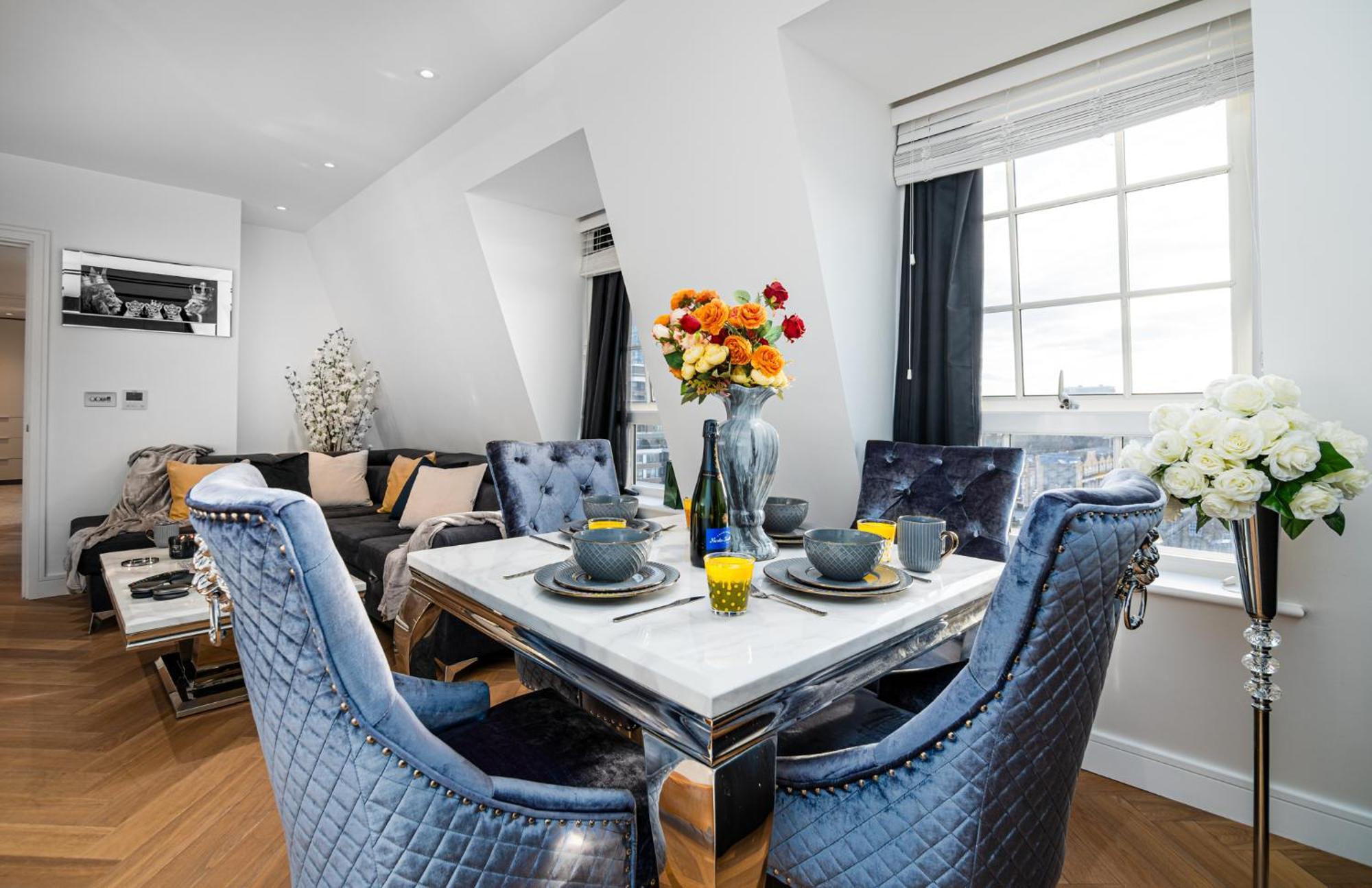 Stunning 1-Bedroom Penthouse In Marble Arch 72 Londres Exterior foto