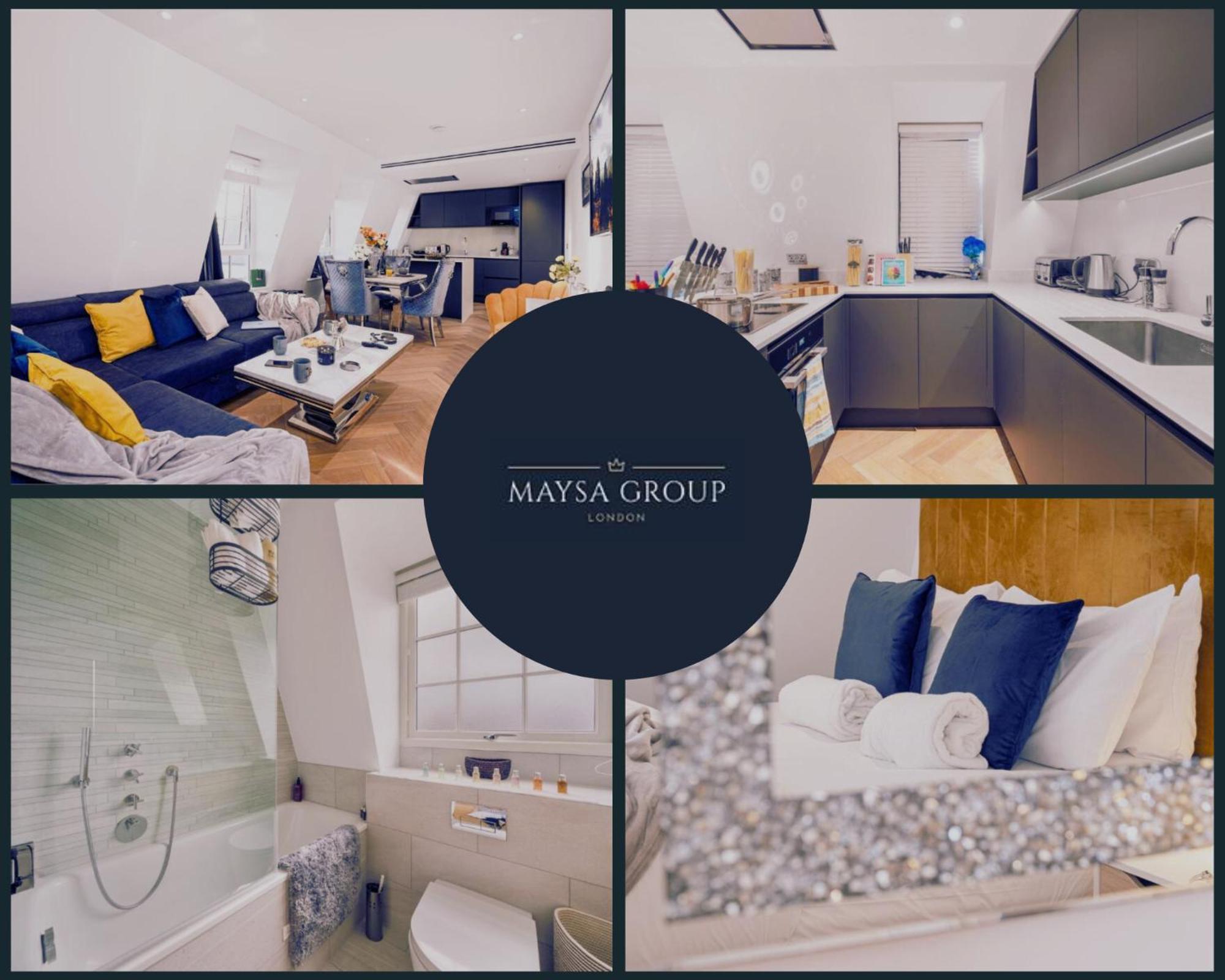 Stunning 1-Bedroom Penthouse In Marble Arch 72 Londres Exterior foto